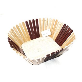 Easy Cook Wooden Fruit Basket-24 Cm