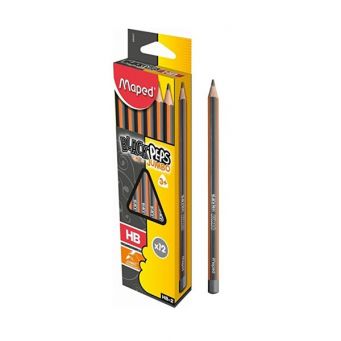 Maped Black Peps Learning HB Pencils Box 12