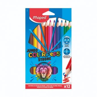 Maped Color Pencils Strong Jumbo 12 Colors