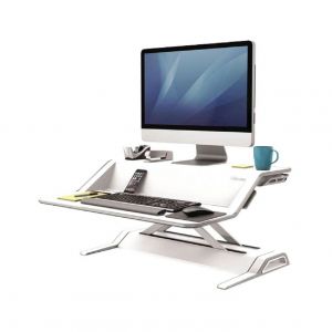 Fellowes Model Lotus Sit & Stand Workstation White