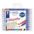 Staedtler Calligraphy Pen Double End Set=12col