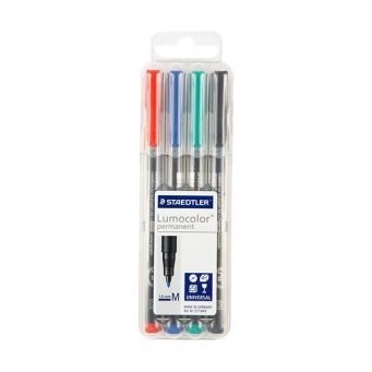 Staedtler Lumocolor OHP Non-Permanent Pk=4col