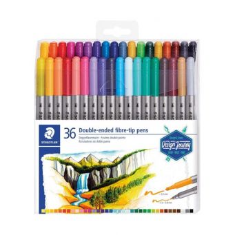 Staedtler Double-End Fibre-Tip Pens Set 36col