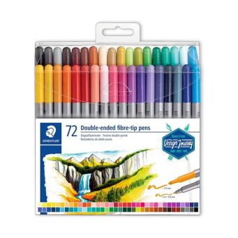 Staedtler Double-End Fibre-Tip Pens Set 72col