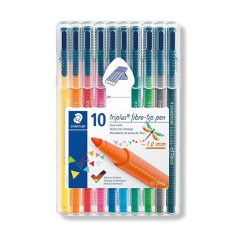 Staedtler Triplus Fibre-Tip Pen Wlt=10c