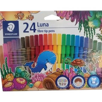 Staedtler Luna Fibre-Tipped Pen 24col