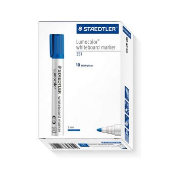 Staedtler White Board Marker Box=10 Blue