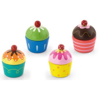 Playing Food - Cup Cakes (4pcs)