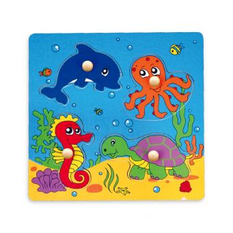 Wooden Flat Puzzle - Under The Sea