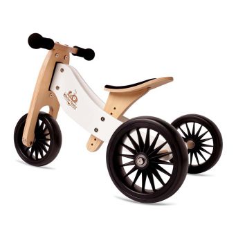 2-In-1 Tiny Tot PLUS Tricycle & Balance Bike - White