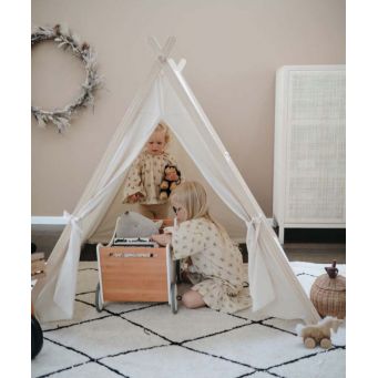 Tent - Natural Organic Cotton & Sustainable Pine Wood