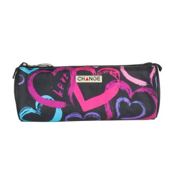 CHANGE Pencil Case - Pink Black