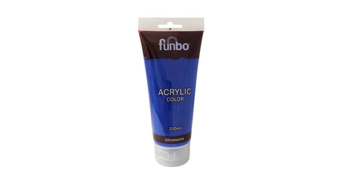 Funbo Acrylic paint 200ml - Ultra Marine | sandhai.ae