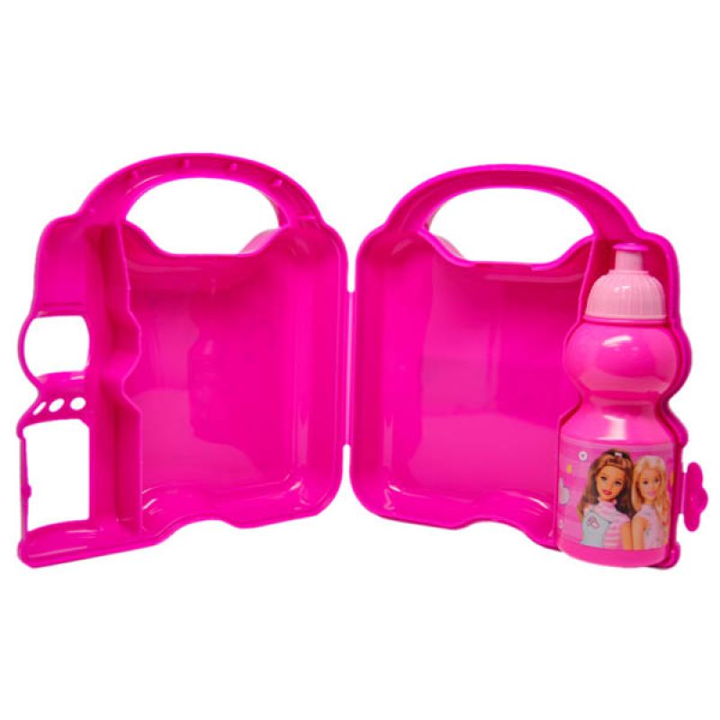 Barbie water bottle and lunch box best sale