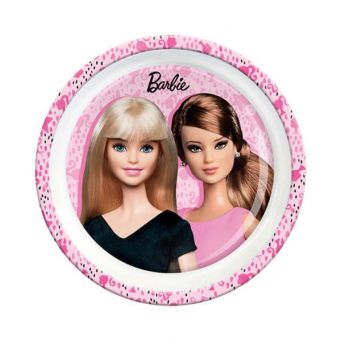 Barbie Kids Mico Plate - Pink