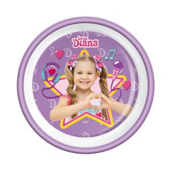 Love, Diana Kids Mico Plate - Purple