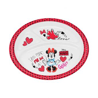 Minnie Mouse Kids Mico Plate - Red Heart