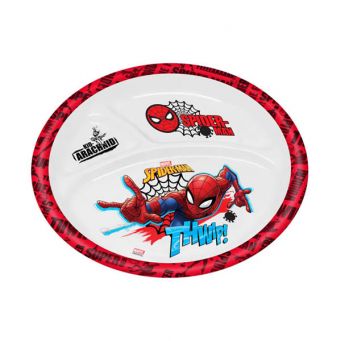 Spider-Man Kids Mico Plate - Red Black