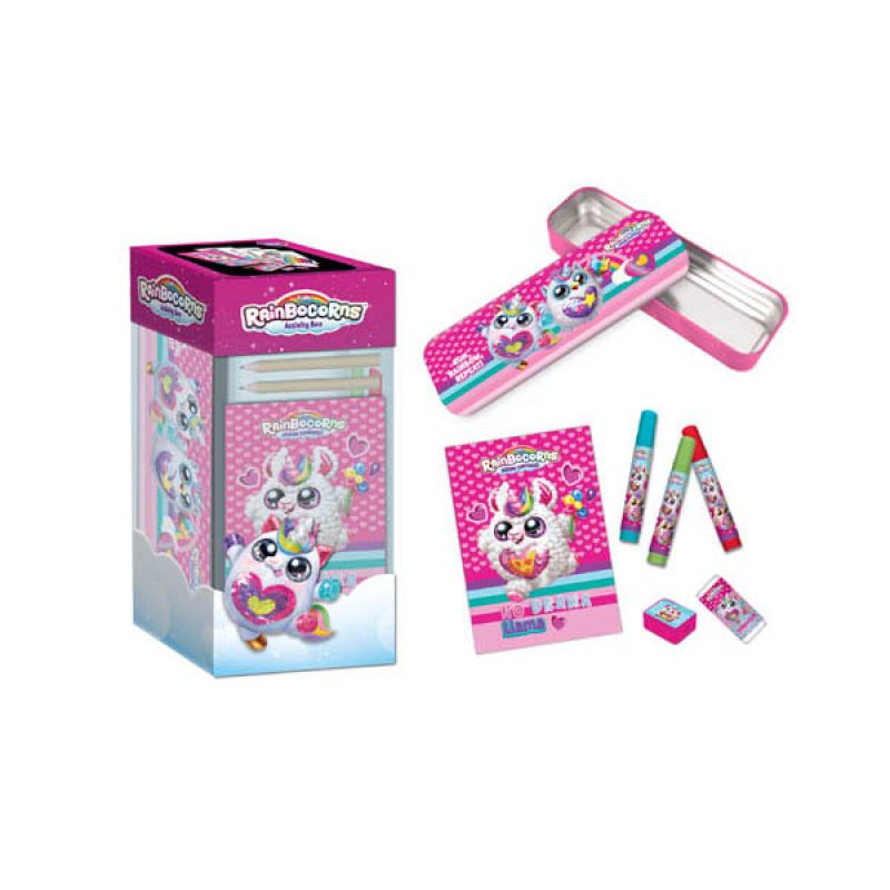 Shop Rainbocorns Coloring Set with Metal Pencil Case