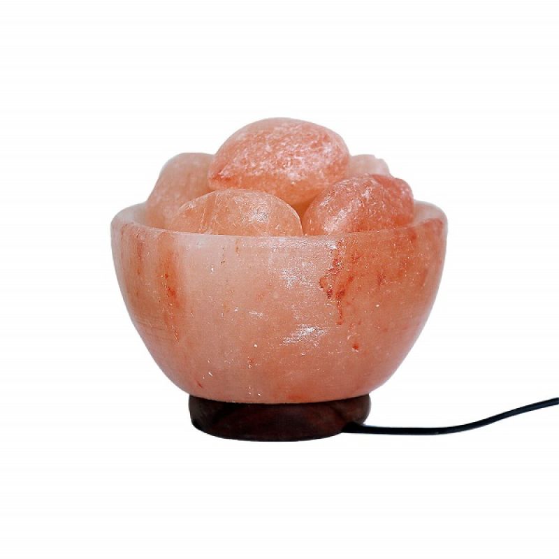 Arisaco - Heart Bowl Lamp Himalayan Pink Salt 3.260kg