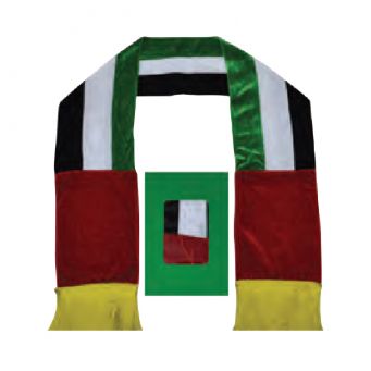 UAE National Day Velvet Scarf 17X160 cm