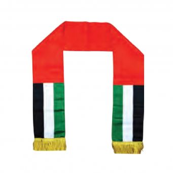 UAE National Day Satin Scarf 16X160 cm