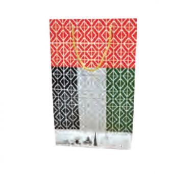 UAE Flag Paper Bag 30X40 cm - 12 pcs