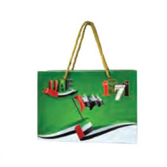UAE Flag Paper Bag 17X23 cm - 12 pcs