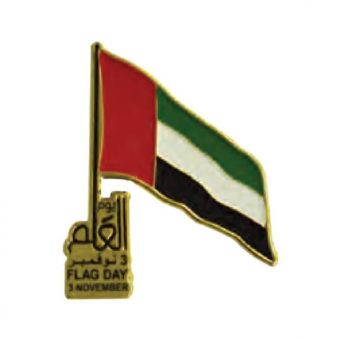 UAE National Day Metal Badge 2.5X4 cm - 12 pcs
