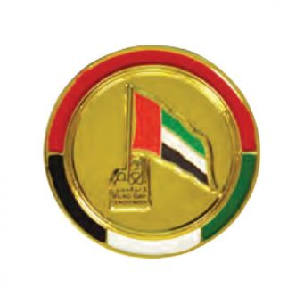 UAE National Day Metal Badge 3.5X3.5 cm - 12 pcs