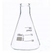 Borosilicate glass conical flask with narrow mouth 100ml