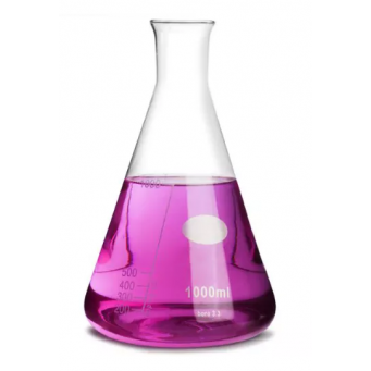 Borosilicate glass conical flask with narrow mouth 1000ml