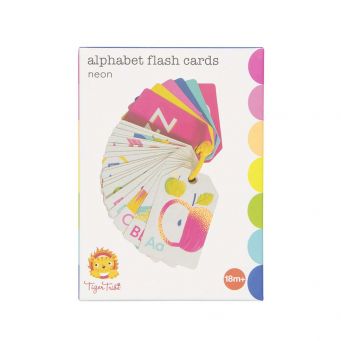 Alphabet Flash Cards - Neon