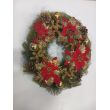 Merry Christmas Signs Wreaths Handmade Garlands with Green, Red Design