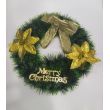 Merry Christmas Signs Wreaths Handmade Garlands with Green, Gold