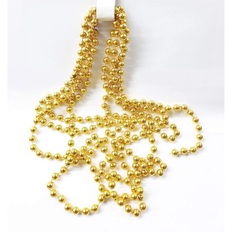 Gold Pearl Beads Chain Pearl String Christmas Ornament