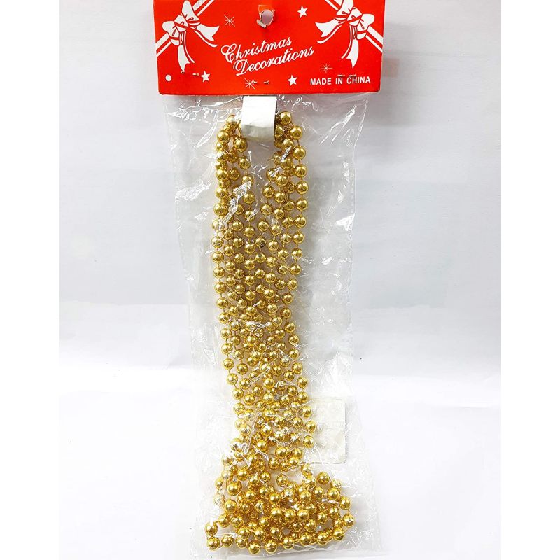 Gold Pearl Beads Chain Pearl String Christmas Ornament