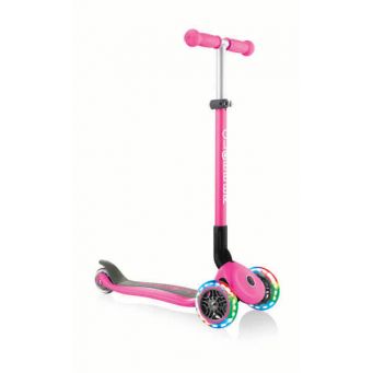Primo Foldable Lights Scooter - Deep Pink