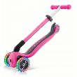 Primo Foldable Lights Scooter - Deep Pink