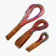 40cm length Multicolor Tube Carbonized Bamboo Circular Knitting Needle.