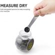 Stainless steel measuring spoon