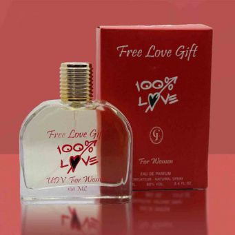 Free Love Gift 100% Love Women Edp 100MI