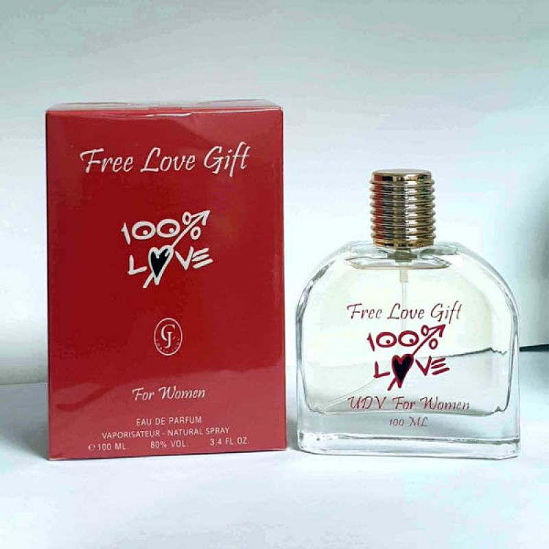 Free Love Gift 100% Love Women Edp 100MI