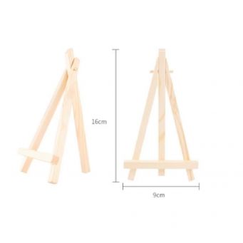 Mini wooden art triangle easel kids Desk Stand 