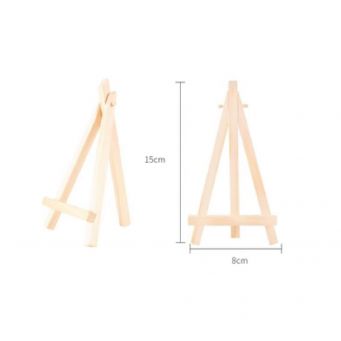 Mini wooden art triangle easel kids Desk Stand 