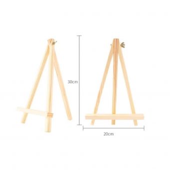 Mini wooden art triangle easel kids Desk Stand 