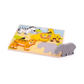 Chunky Lift Out Puzzle - Safari