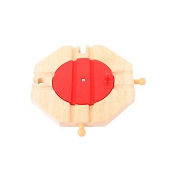 Wooden Train Accessory - 4 Way Turntable