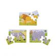 Six Piece Puzzles - Wild Animals (set of 3)
