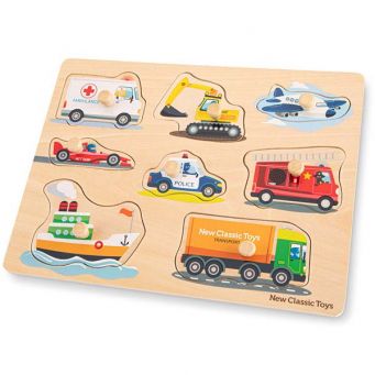 Peg Puzzle - Transport - 8 pieces